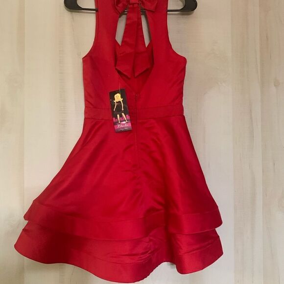 City Vibe‎ red mini party dress, size 1 - Picture 12 of 16